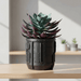 Industrial Sci-Fi 3D Printed Planter Pot  "Nexum" with Drainage + Saucer · by Viviero3D
