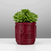Industrial Sci-Fi 3D Printed Planter Pot  "Nexum" with Drainage + Saucer · by Viviero3D