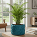 Organic Textured 3D Printed Planter “Verta” by Viviero3D – Sculptural Plant Pot, Ripple Decorative Design