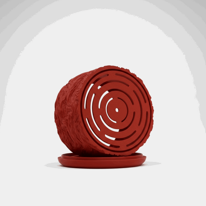 Organic Textured 3D Printed Planter “Verta” by Viviero3D – Sculptural Plant Pot, Ripple Decorative Design