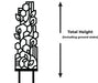 Vine vine-pattern climbing support for indoor climbing plants, detail view