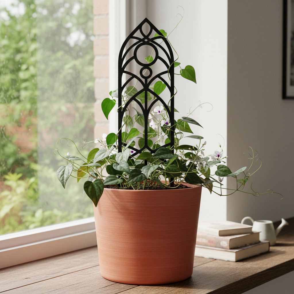 Vitra modern decorative plant trellis for indoor climbing plants, front view