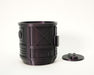 Front view of Mech Pod wall planter in Galaxy Fuchsia with sci-fi panel texture, vent detail, and matching wall mount