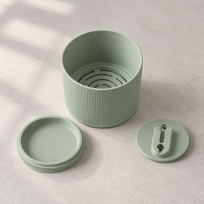 Tori Ribbed Wall Planter | Modern Plant Pot