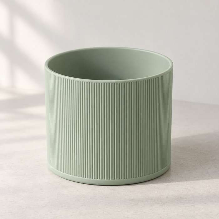 Tori Ribbed Wall Planter | Modern Plant Pot