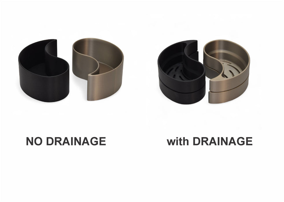 Planter Pot "Yin-Yang" with Drainage | Modern 3D Printed Dual Plant Indoor Decor