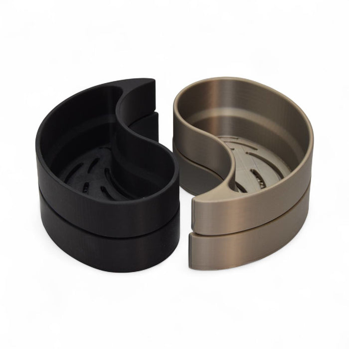 Planter Pot "Yin-Yang" with Drainage | Modern 3D Printed Dual Plant Indoor Decor