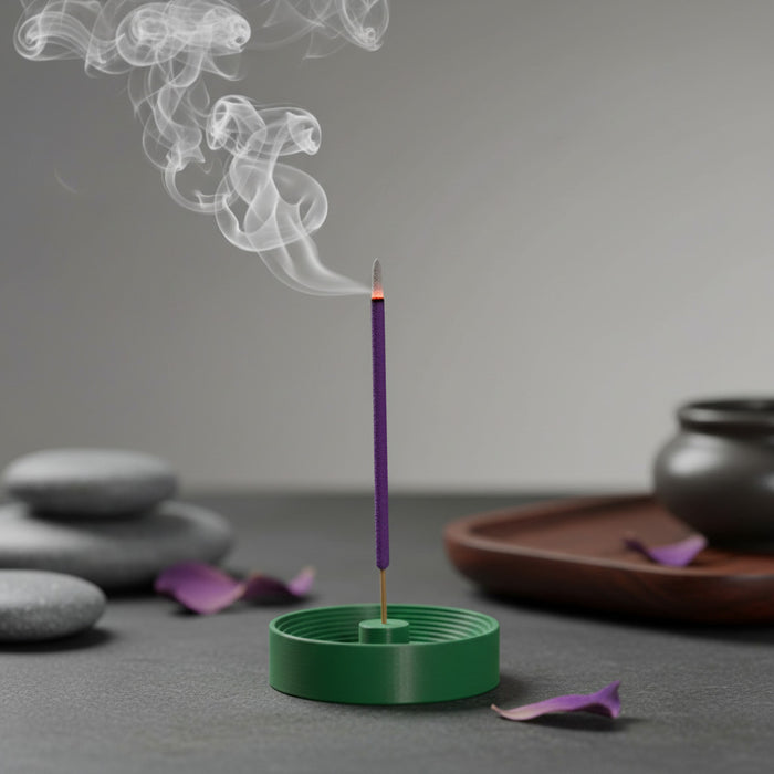 Minimalist Incense Holder "Zen Ring"–Vertical Ash Catcher,3D-Printed Stand for Incense Sticks,Modern Home Decor,Meditation & Relaxation Gift