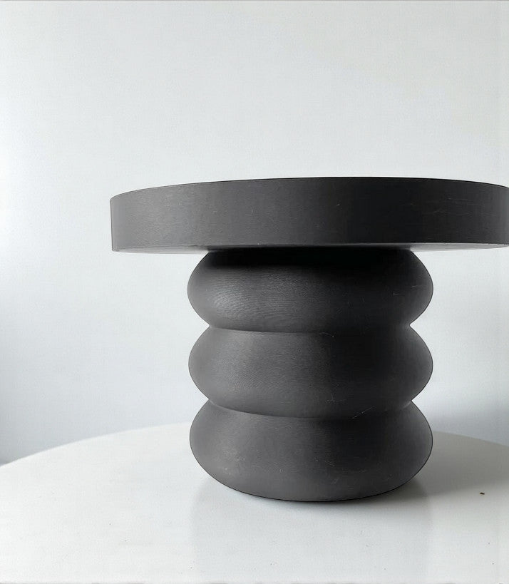 Arik modern indoor plant stand with rounded form