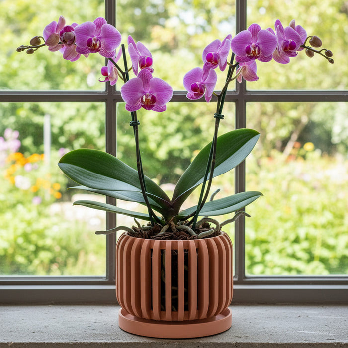 Orchid  Pot "Alden" eco-friendly, drainage |  color & size options