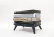Five-book planter with legs Orven 5 in a customizable color combination
