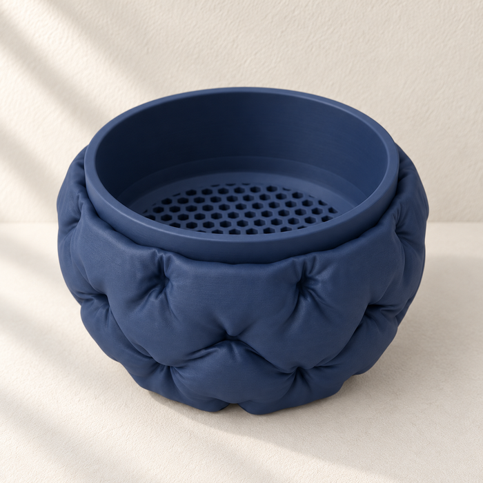 Sculpted Padded Bonsai Planter with Drainage Option | Kivu