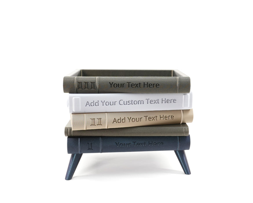 Personalized Book Planter with Legs "Orven 6" | Custom Text & Colors