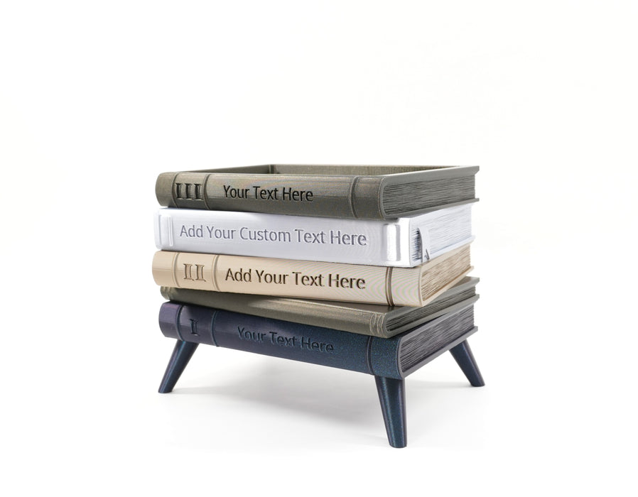 Personalized Book Planter with Legs "Orven 6" | Custom Text & Colors