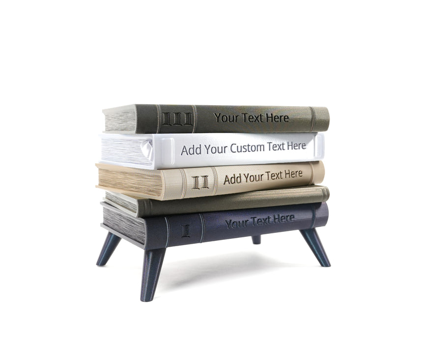 Personalized Book Planter with Legs "Orven 6" | Custom Text & Colors