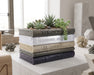 Orven 7 straight book stack planter in a modern interior with succulents