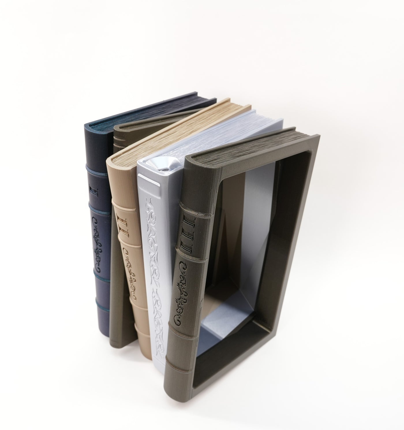 Orven 3 five-book planter with customizable colors for indoor display