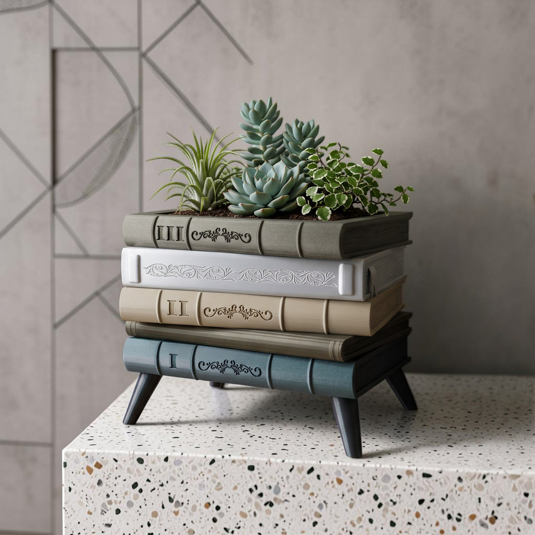 Book Planter with Legs