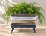 Personalized Book Planter with Legs “Orven 6” | Custom Text — product image 1