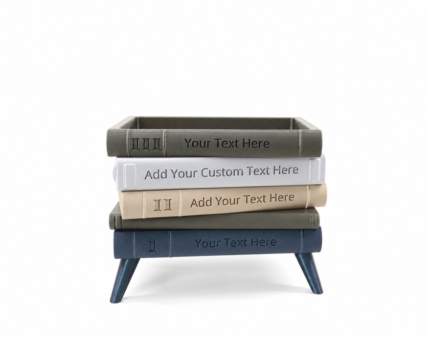 Personalized Book Planter with Legs “Orven 6” | Custom Text — product image 6