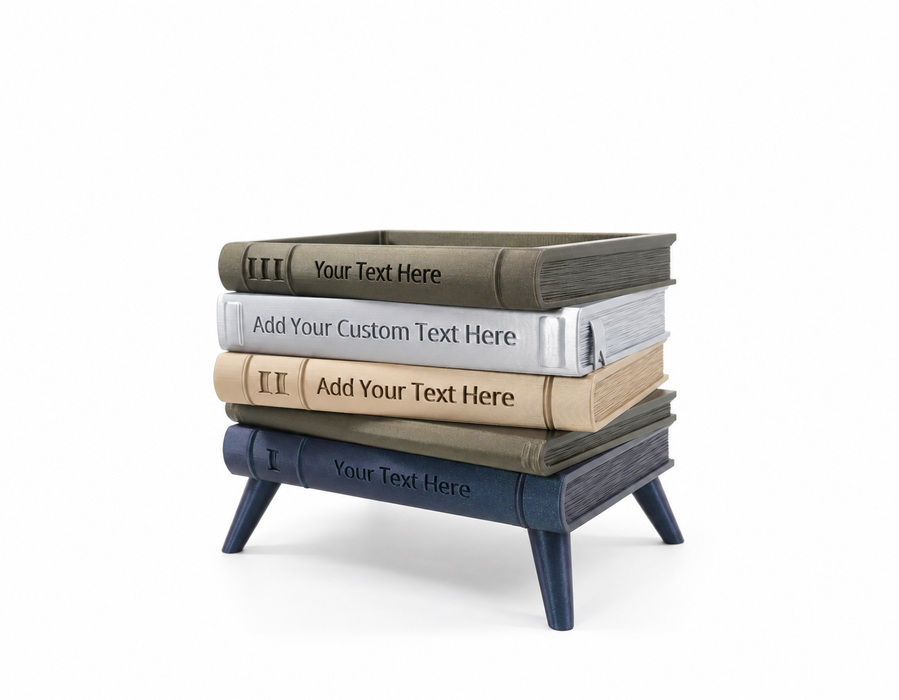 Personalized Book Planter with Legs “Orven 6” | Custom Text — product image 7
