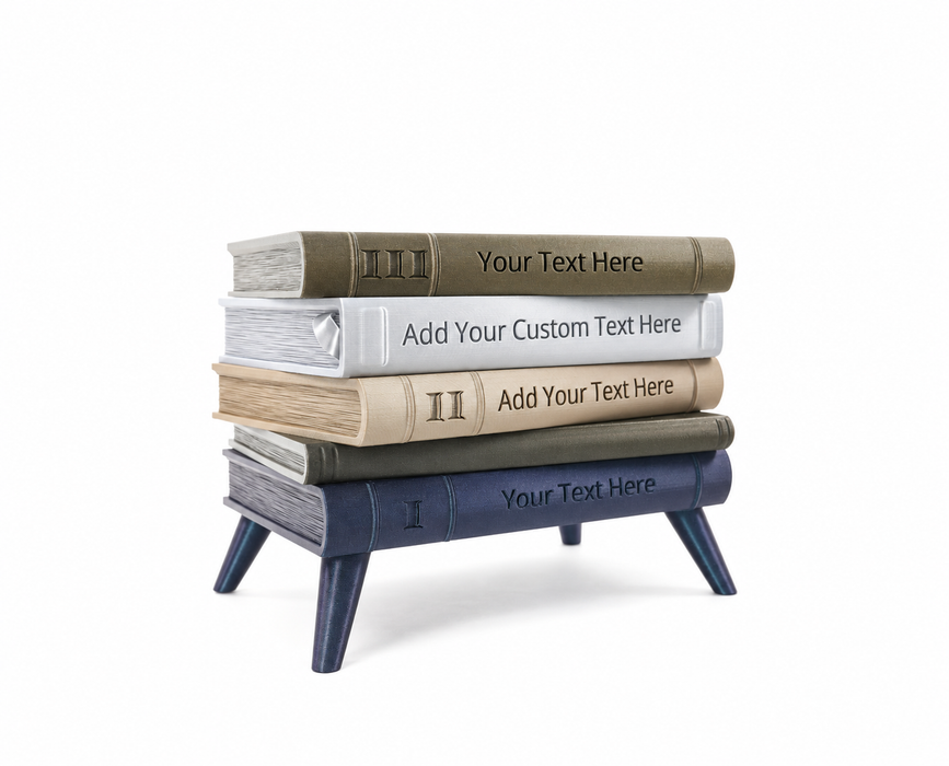 Personalized Book Planter with Legs “Orven 6” | Custom Text — product image 4