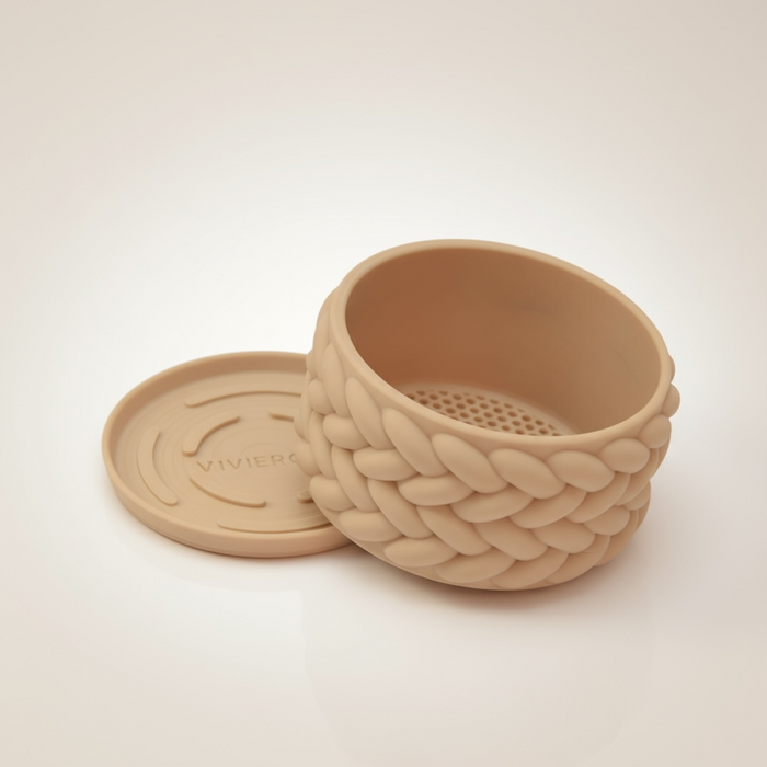 Braido Planter – 3D Printed Woven Pot with Saucer, Textured Modern Design for Indoor Plants