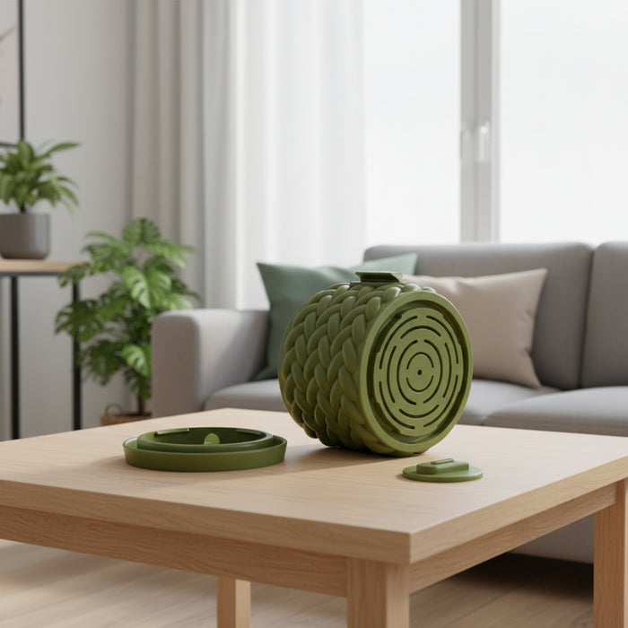 Wall Planter "Braido"– 3D Printed Braided Wall-Mounted Planter