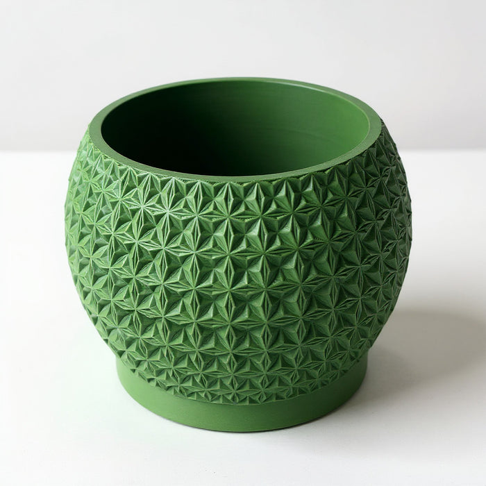 Geometric Textured Planter "Burst"