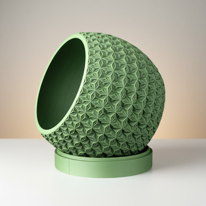 Geometric Textured Planter "Burst"