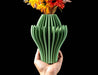 Calyra sculptural bloom vase with tall leaf-like petal fins
