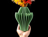 Calyra sculptural bloom vase with tall leaf-like petal fins