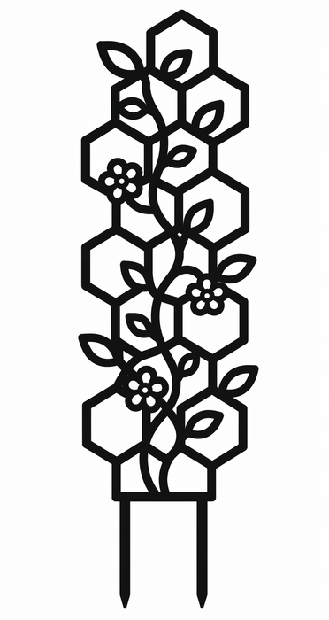 Plant Trellis Indoor "Cell", Climbing Plant Support