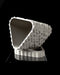 Cobble II planter angled view showing opening and faceted relief