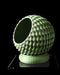 Cobble round planter tilted view showing opening and block texture