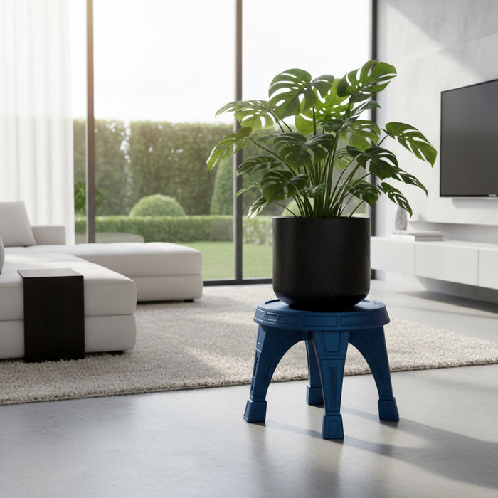 Modern Plant Stand “CORT”– Sculptural 3D Printed Pot Riser with Architectural Legs
