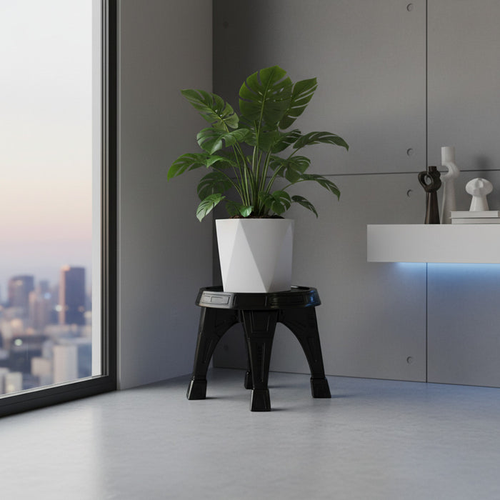 Modern Plant Stand “CORT”– Sculptural 3D Printed Pot Riser with Architectural Legs
