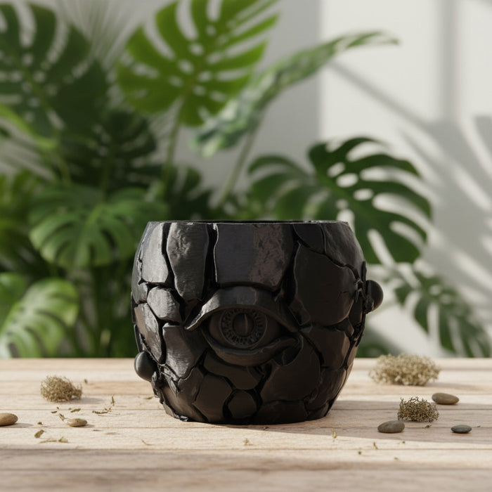 3D Printed "Cragma" Planter – Modern Sculptural Pot for Indoor Plants
