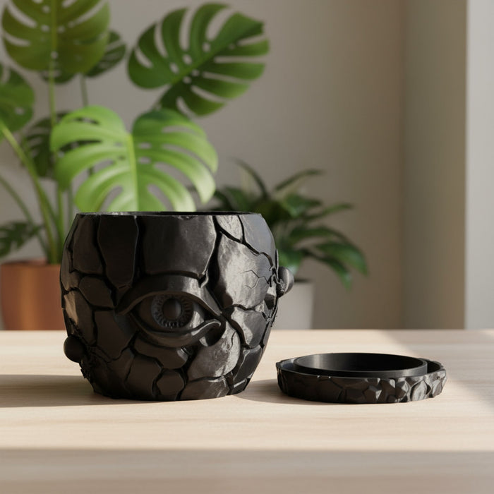 3D Printed "Cragma" Planter – Modern Sculptural Pot for Indoor Plants
