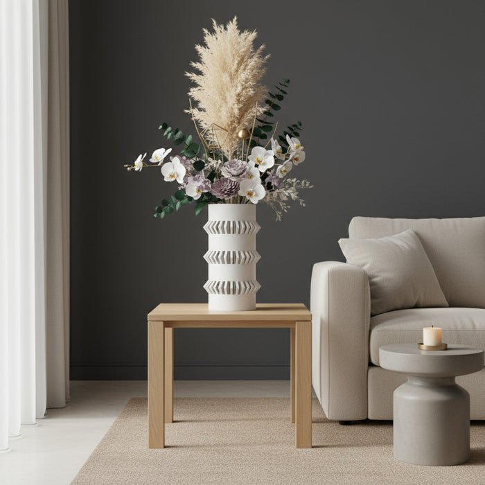 Custom 3D Printed Vase “Curn” – Choose Multicolor or Single Color, Modern Geometric Decor