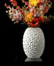 DiStar geometric star-texture vase with flowers, front view