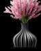 Dove fluted vase styled with flowers