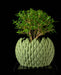 Dragon Scale scale texture indoor planter, product view 3