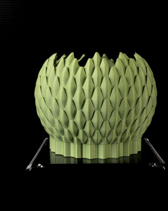 Planter "Dragon Scale" | 3D Printed Sculptural Flower Pot