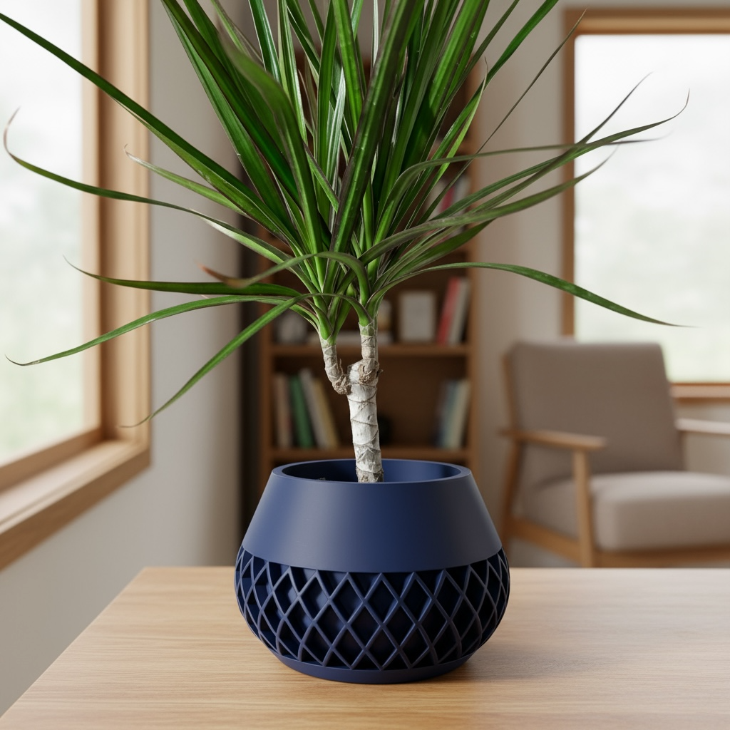 Elson woven texture indoor planter, product view 5