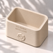 Top angled view of a cream Envio planter with a heart seal and the message TO: EMMA / WITH LOVE.