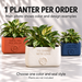 One planter per order guide: the grouped main photo shows color and design examples; plants are not included.