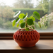 3D printed geometric planter, modern decorative pot, textured plant pot for succulents – “Ersos”