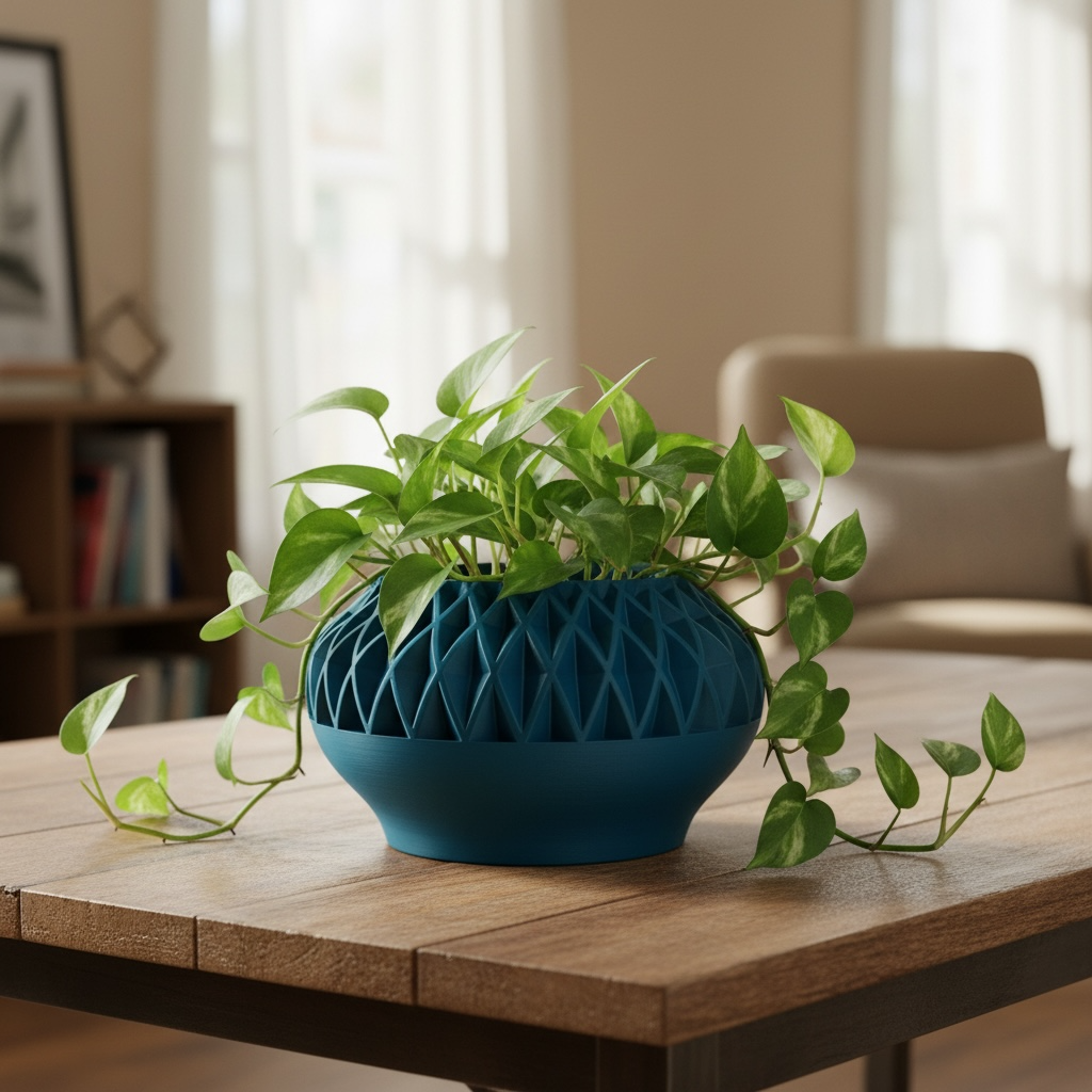 Ersos geometric indoor planter, product view 14