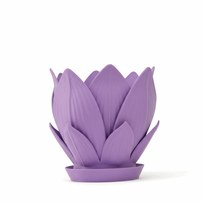 3D Printed Petal Planter | Floral Design Succulent Pot | Nature Inspired Planter — "Florenn"· by Viviero3D